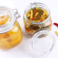 Glass Jar Clip Lid Bottle Jam Storage Container Air Tight Seal Jars